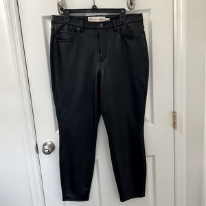Soft Surroundings Pleather Straight leg pants- size 16